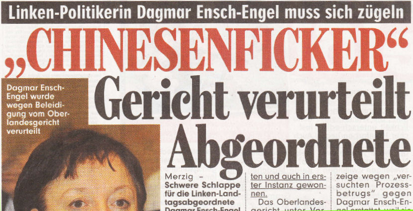 Ensch-Engels Chinesenficker-Story